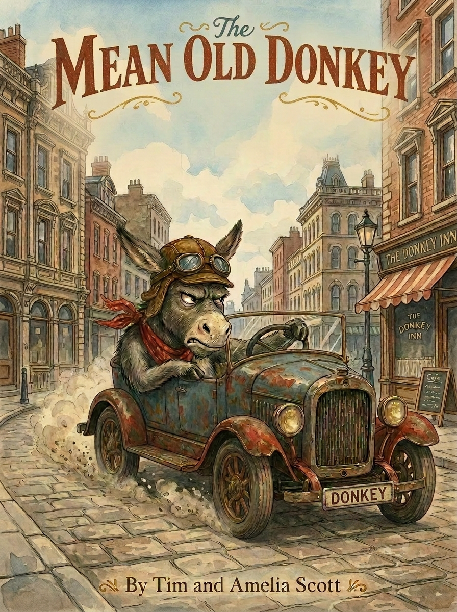 Cover of The Mean Old Donkey by Tim and Amelia Scott
