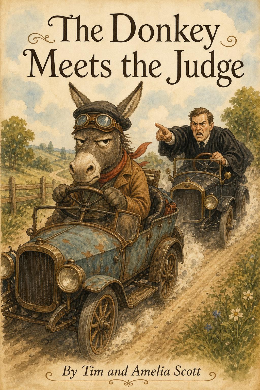 Cover of The Donkey Meets the Judge by Tim and Amelia Scott