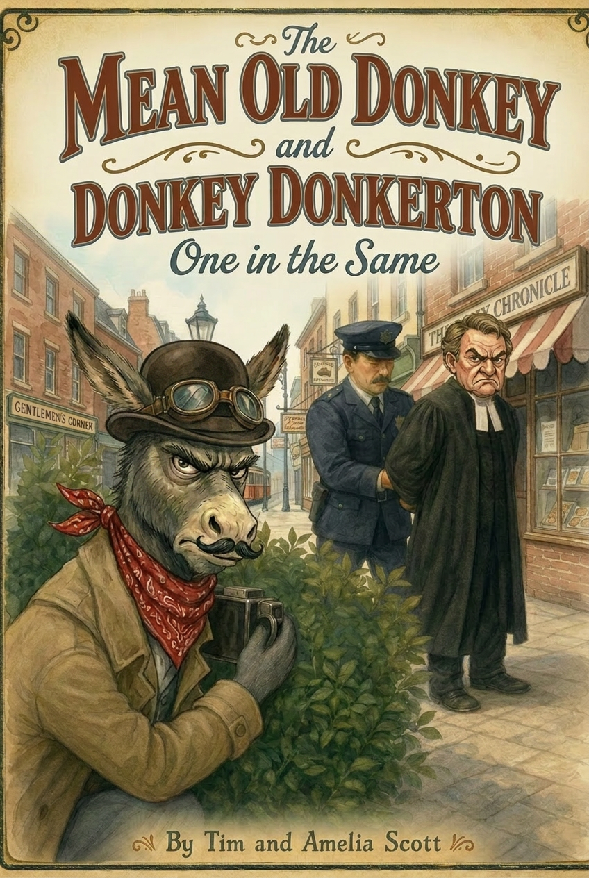 Cover of The Mean Old Donkey and Donkey Donkerton — One in the Same by Tim and Amelia Scott